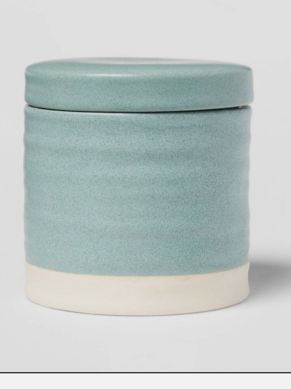 Ceramic Bathroom Canister, Target Threshold Ceramic Canister, Aqua Blue